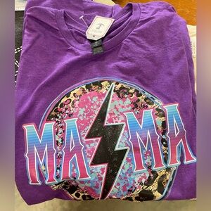 Gildan Purple Graphic Tee